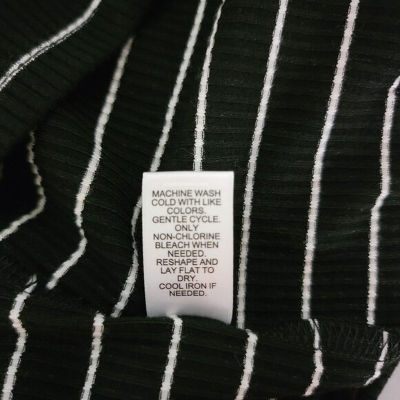 Cato Pull Over Knit Top Womens Sz 18/20 3/4 Sleeves Black & White Striped NWT - Picture 11 of 12